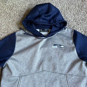 Under Armour Seattle Seahawks Football Hoodie Sweatshirt Mens Large NFL Combine